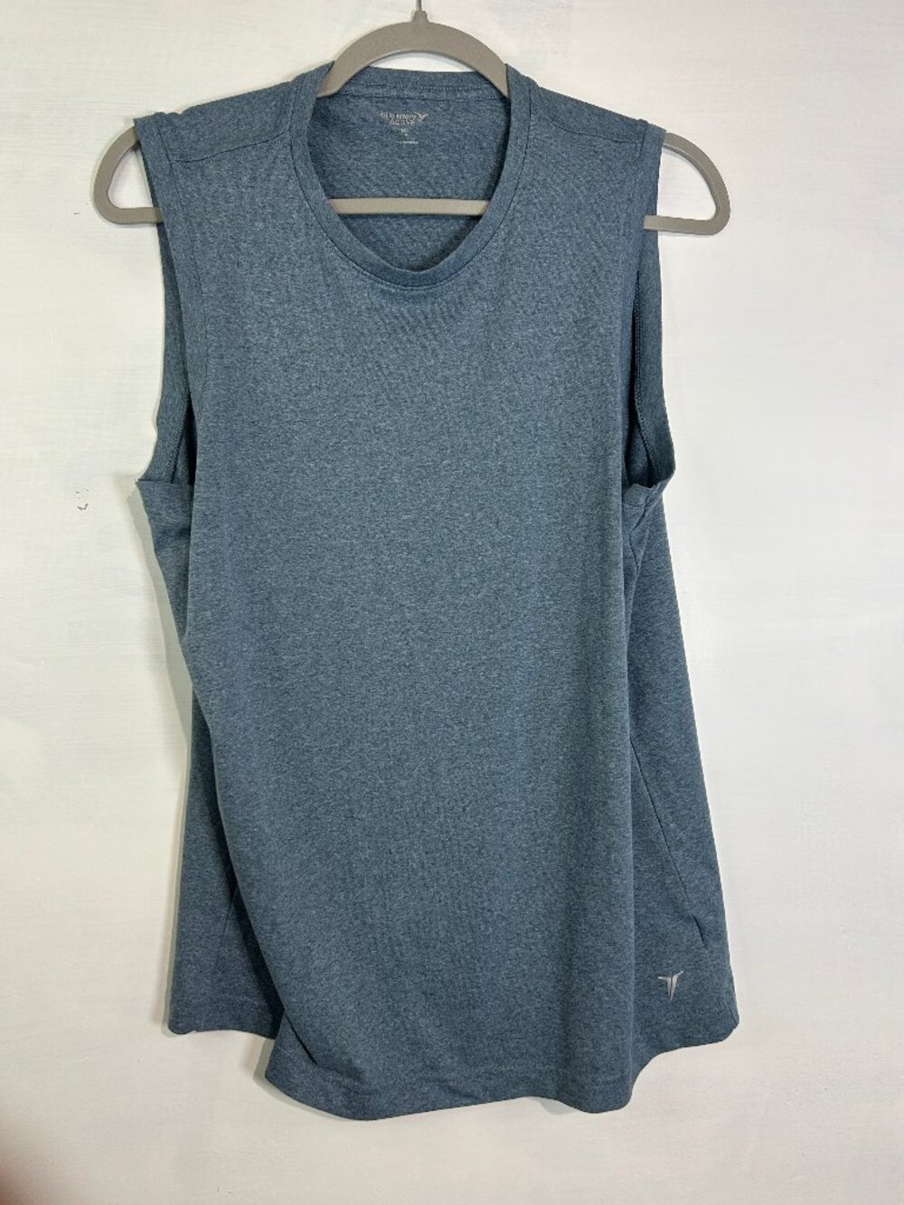 Old Navy Active Mens Medium Heather Blue Performance Tanktop Sleeveless Athletic